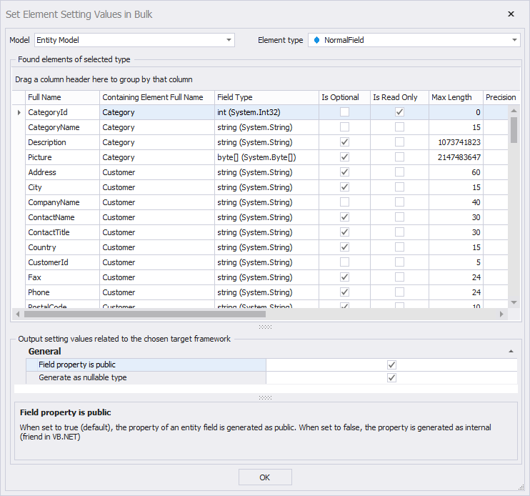 Bulk Element Settings Manipulator