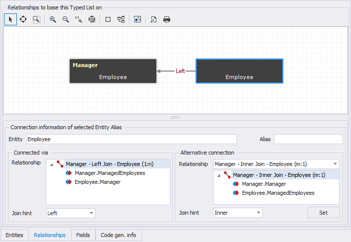Relationships Tab Llblgen Pro Designer V5 4 Documentation